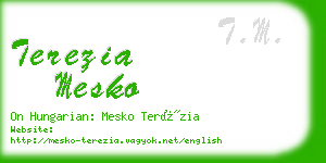 terezia mesko business card